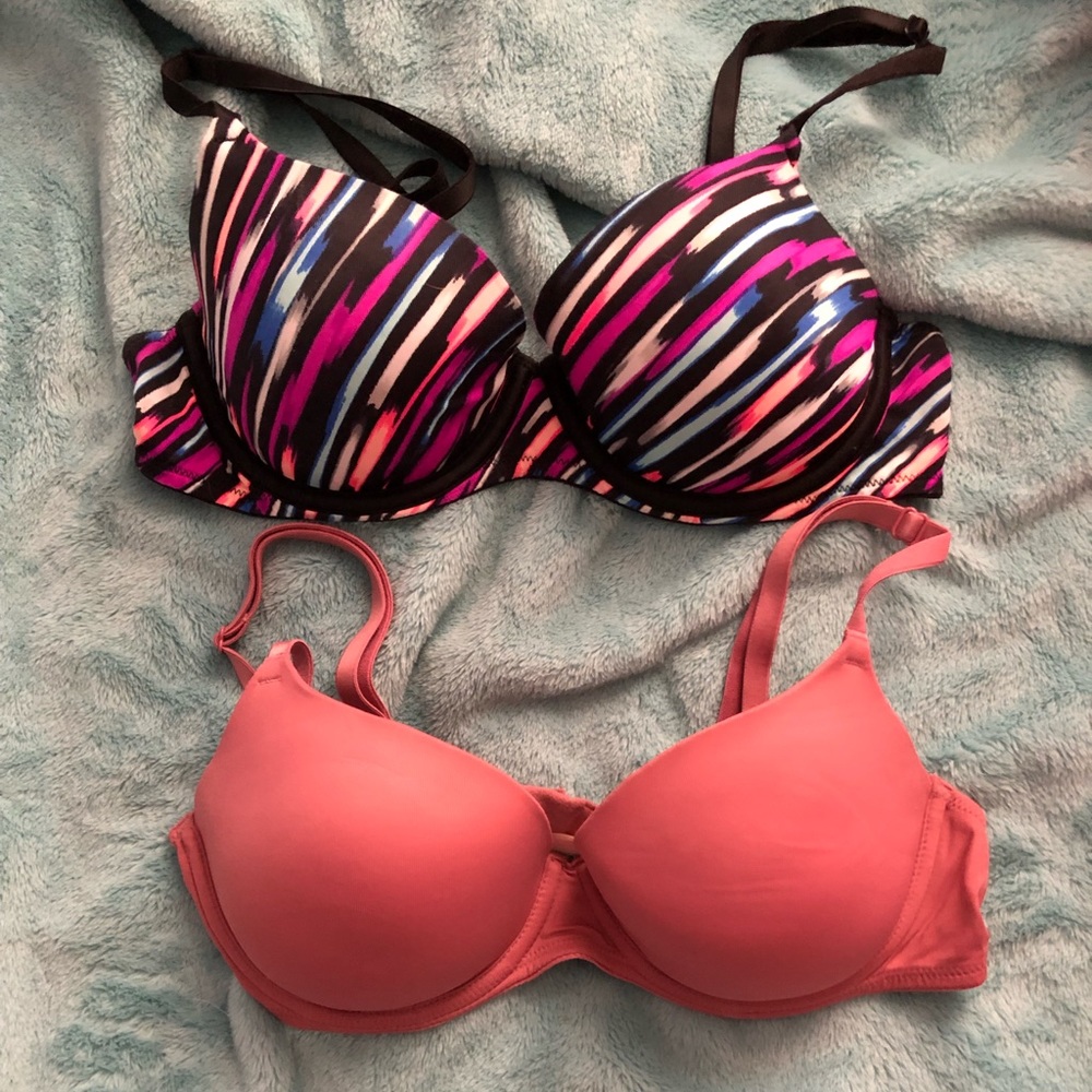 Two PINK bras